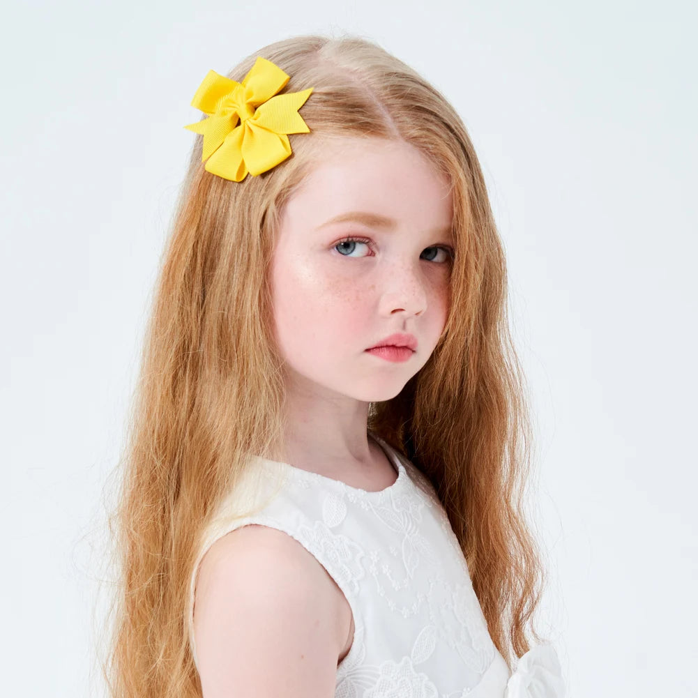 1 pcs Colors Solid Grosgrain Ribbon Bows Clips Hairpin Girl's hair bows Boutique Hair Clip Headware Kids Hair Accessories 564
