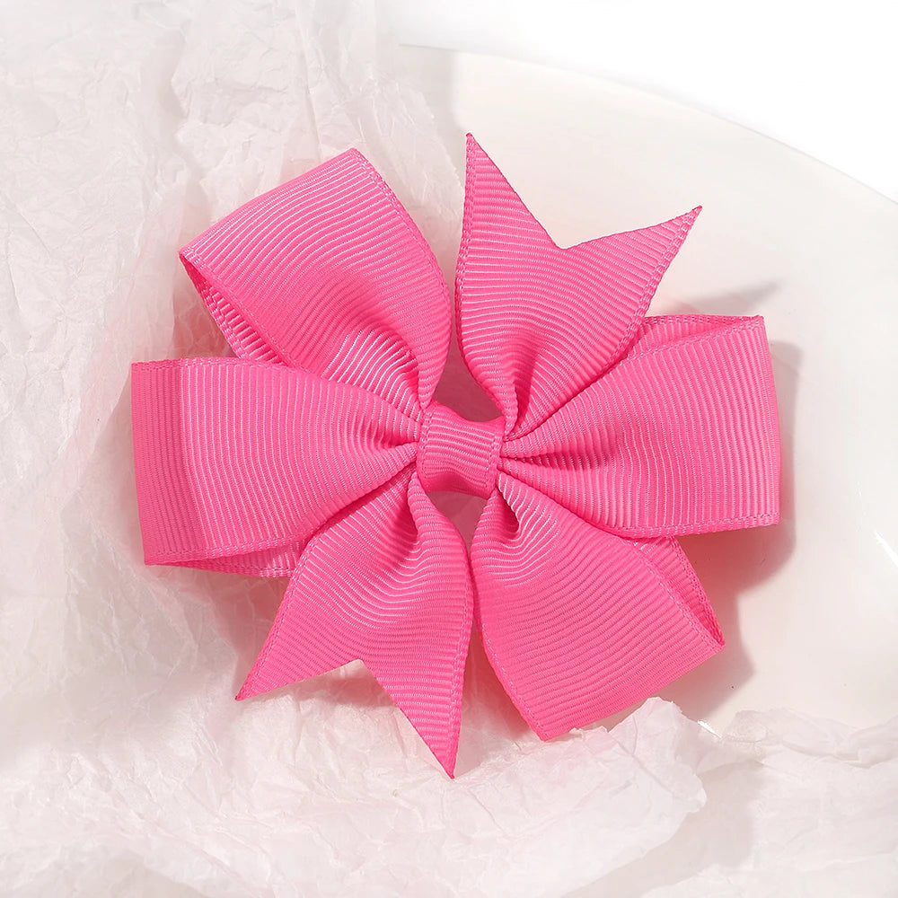 1 pcs Colors Solid Grosgrain Ribbon Bows Clips Hairpin Girl's hair bows Boutique Hair Clip Headware Kids Hair Accessories 564