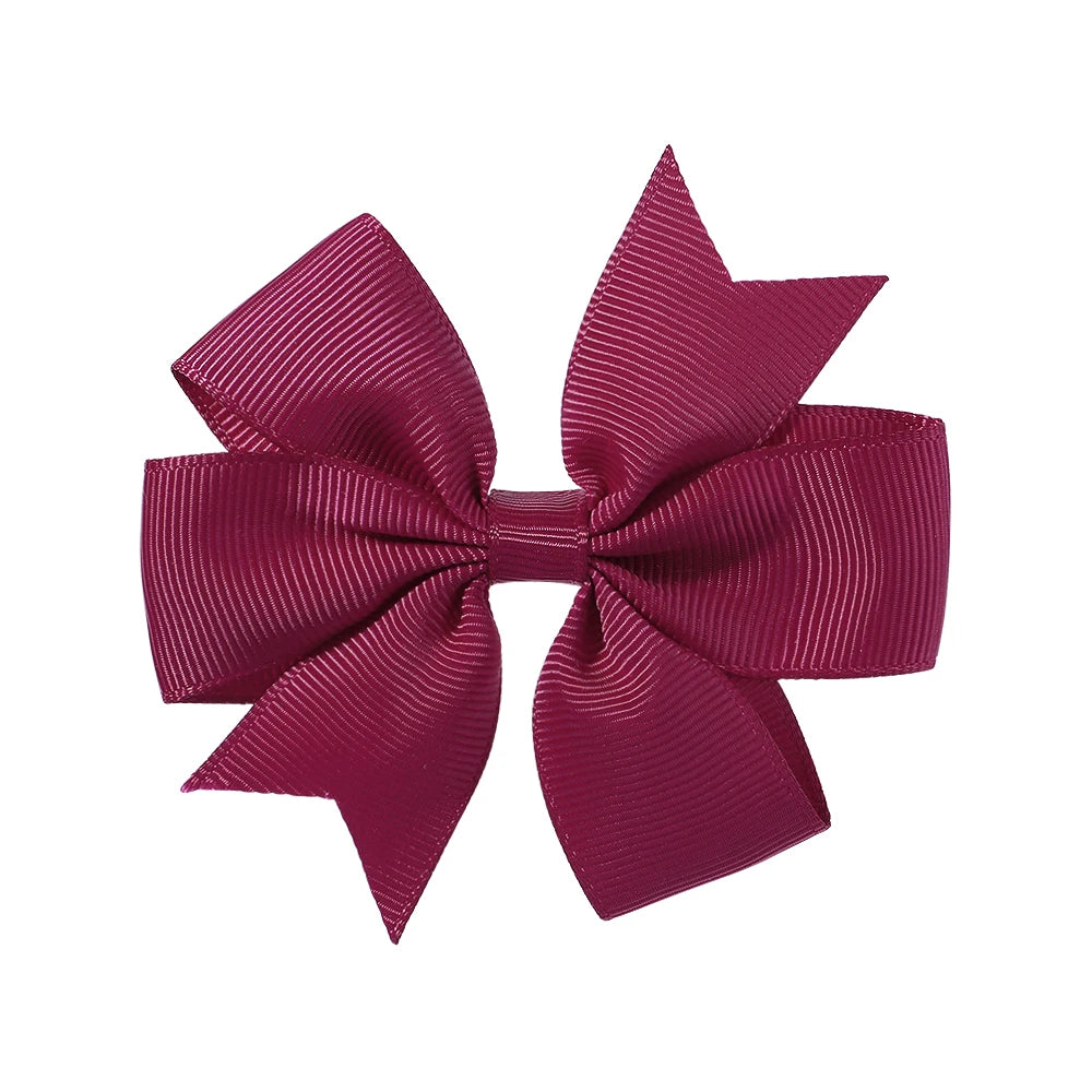 1 pcs Colors Solid Grosgrain Ribbon Bows Clips Hairpin Girl's hair bows Boutique Hair Clip Headware Kids Hair Accessories 564