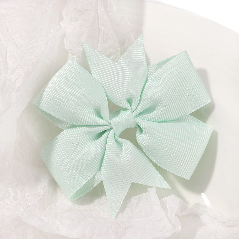 1 pcs Colors Solid Grosgrain Ribbon Bows Clips Hairpin Girl's hair bows Boutique Hair Clip Headware Kids Hair Accessories 564
