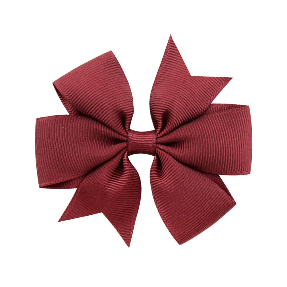 1 pcs Colors Solid Grosgrain Ribbon Bows Clips Hairpin Girl's hair bows Boutique Hair Clip Headware Kids Hair Accessories 564