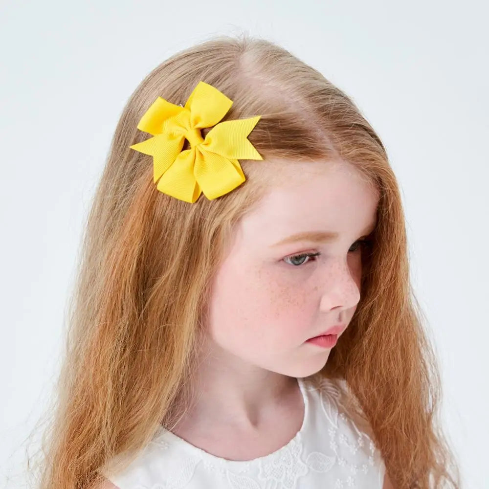 1 pcs Colors Solid Grosgrain Ribbon Bows Clips Hairpin Girl's hair bows Boutique Hair Clip Headware Kids Hair Accessories 564