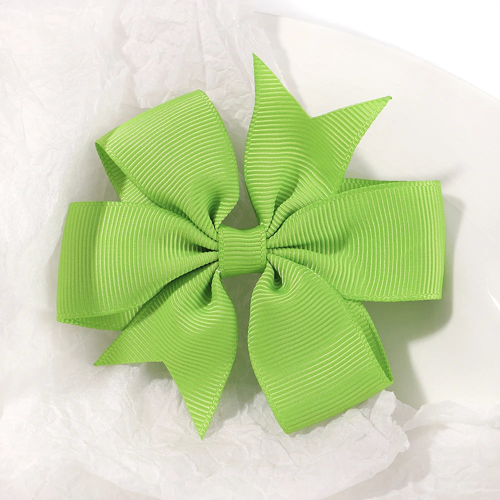 1 pcs Colors Solid Grosgrain Ribbon Bows Clips Hairpin Girl's hair bows Boutique Hair Clip Headware Kids Hair Accessories 564