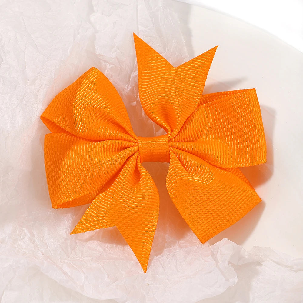 1 pcs Colors Solid Grosgrain Ribbon Bows Clips Hairpin Girl's hair bows Boutique Hair Clip Headware Kids Hair Accessories 564