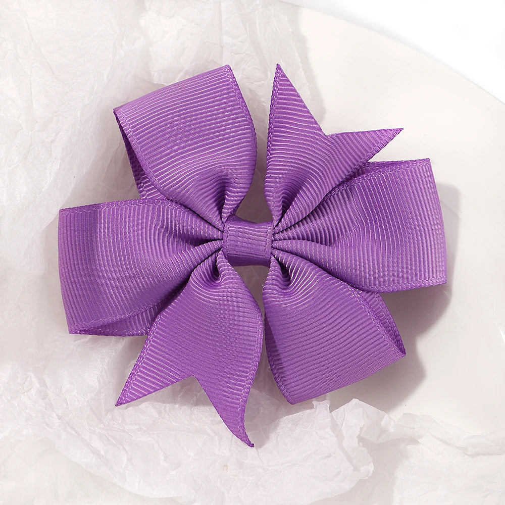 1 pcs Colors Solid Grosgrain Ribbon Bows Clips Hairpin Girl's hair bows Boutique Hair Clip Headware Kids Hair Accessories 564