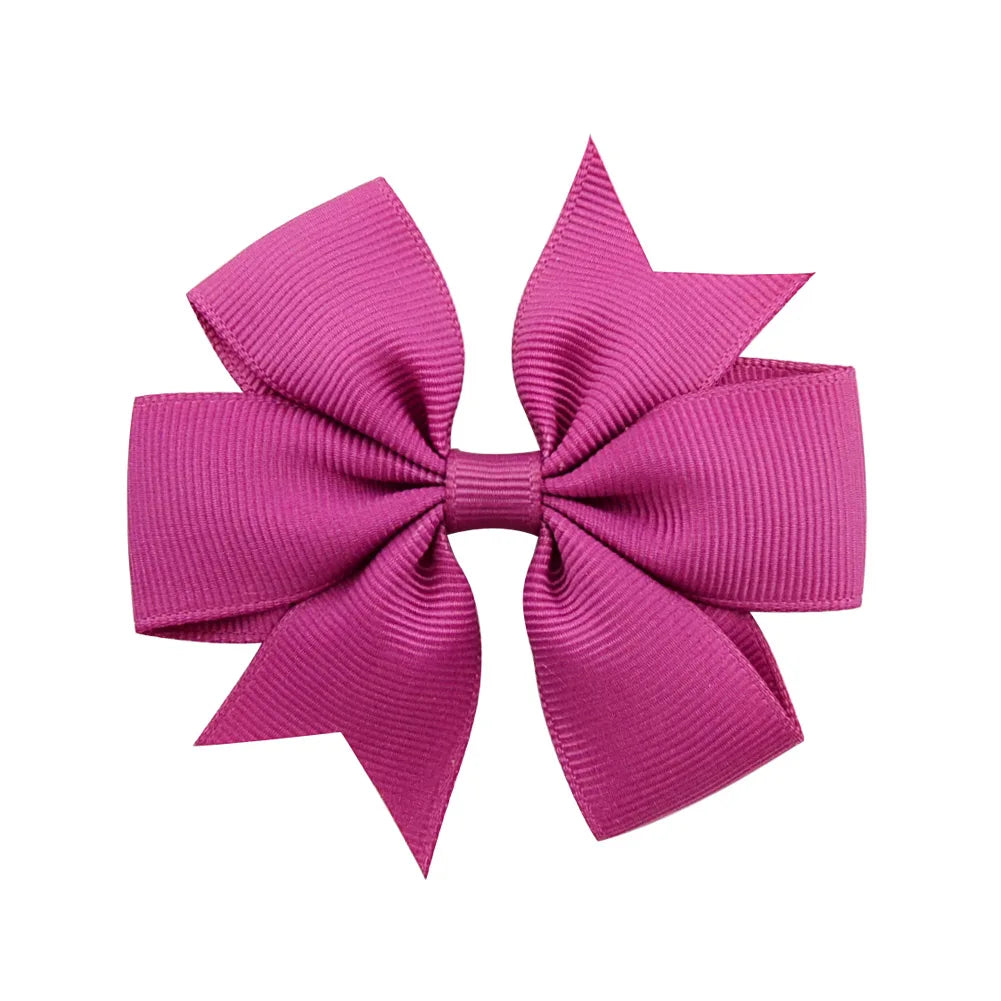 1 pcs Colors Solid Grosgrain Ribbon Bows Clips Hairpin Girl's hair bows Boutique Hair Clip Headware Kids Hair Accessories 564
