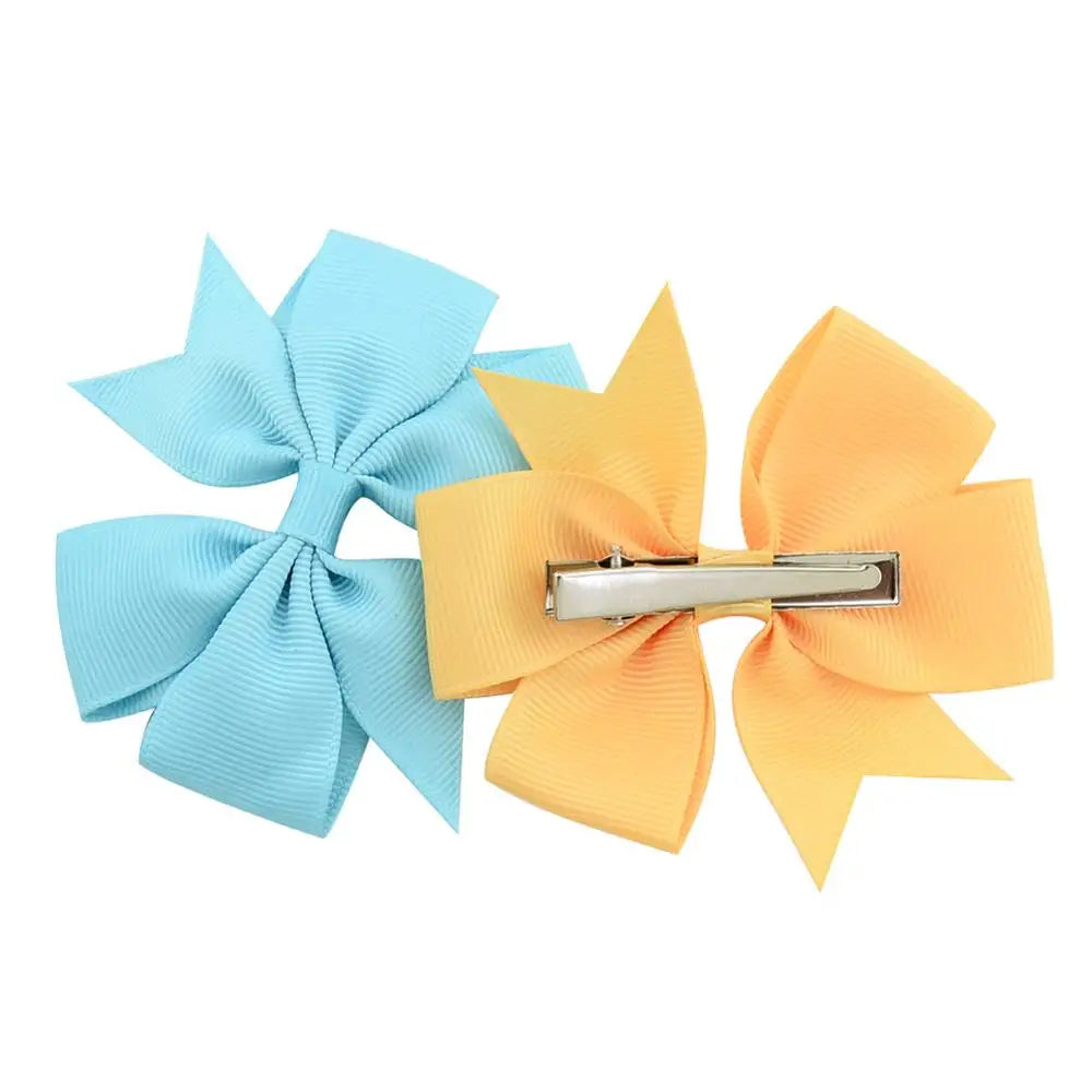 1 pcs Colors Solid Grosgrain Ribbon Bows Clips Hairpin Girl's hair bows Boutique Hair Clip Headware Kids Hair Accessories 564