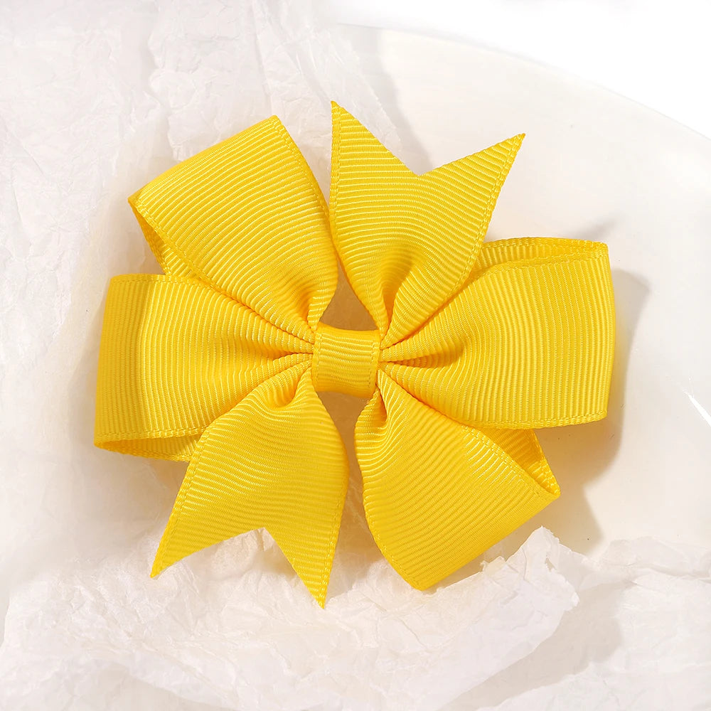 1 pcs Colors Solid Grosgrain Ribbon Bows Clips Hairpin Girl's hair bows Boutique Hair Clip Headware Kids Hair Accessories 564