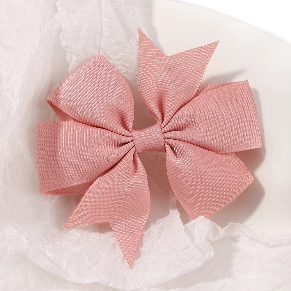 1 pcs Colors Solid Grosgrain Ribbon Bows Clips Hairpin Girl's hair bows Boutique Hair Clip Headware Kids Hair Accessories 564