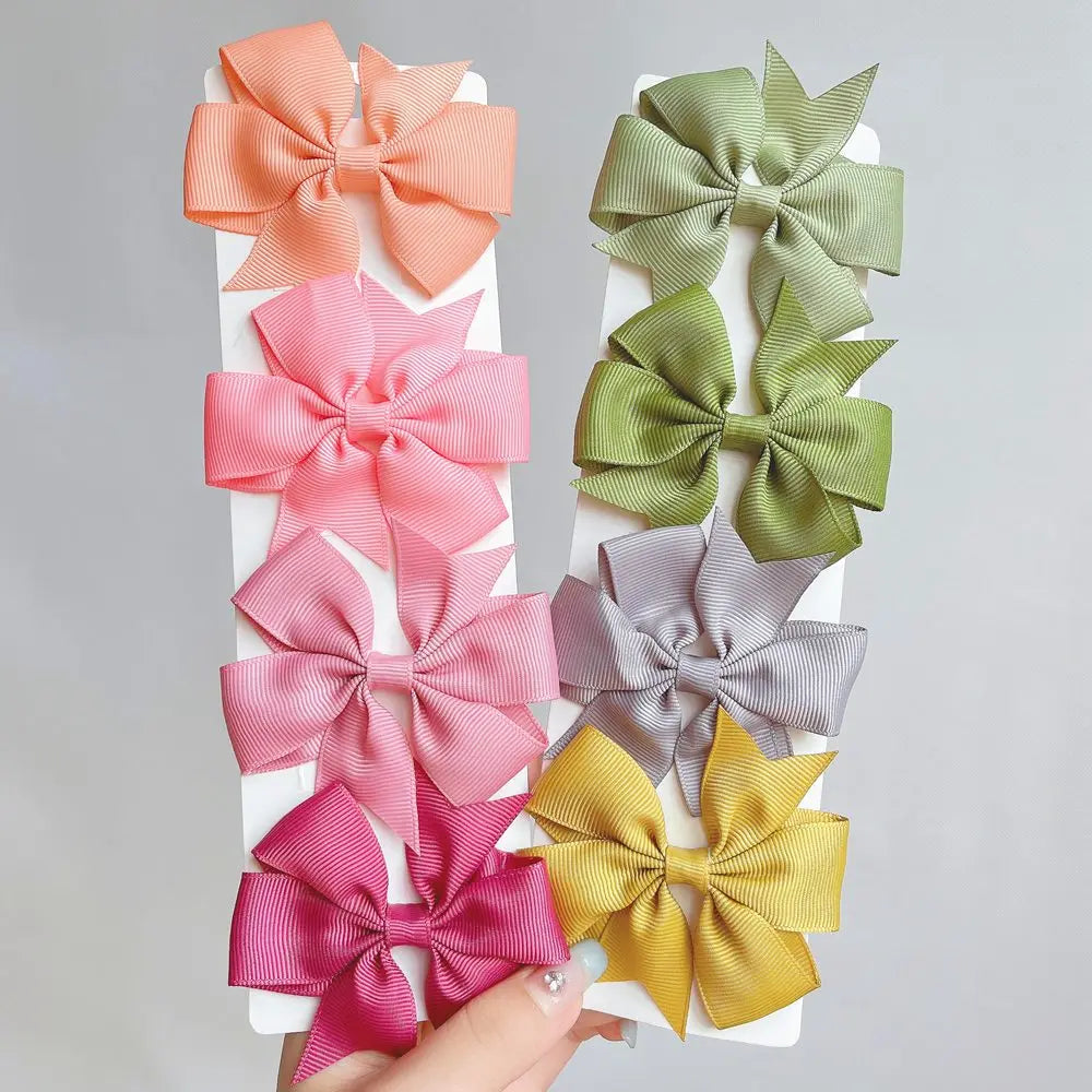 1 pcs Colors Solid Grosgrain Ribbon Bows Clips Hairpin Girl's hair bows Boutique Hair Clip Headware Kids Hair Accessories 564