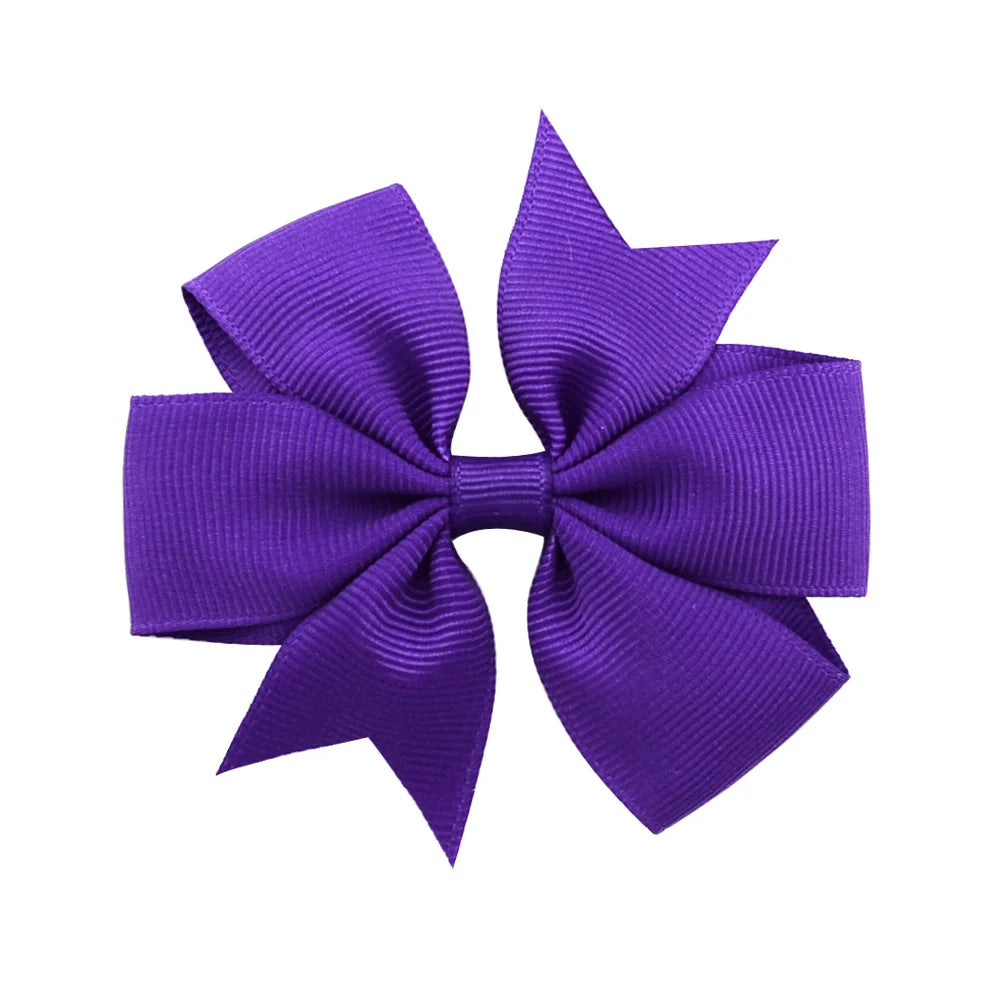 1 pcs Colors Solid Grosgrain Ribbon Bows Clips Hairpin Girl's hair bows Boutique Hair Clip Headware Kids Hair Accessories 564